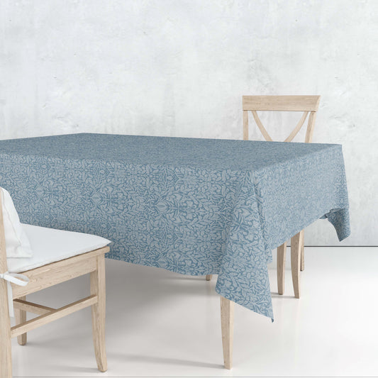 Cotton tablecloth - 132 x 228cm - Acorn Blue