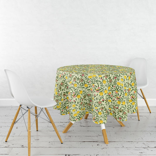 round  tablecloth- 132cm diameter - Fruit