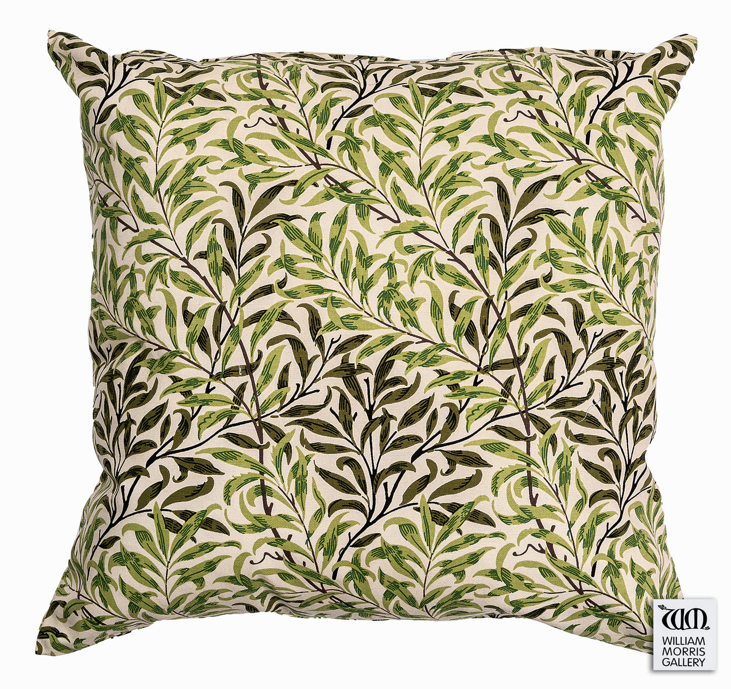 Cotton cushion cover willow bough green