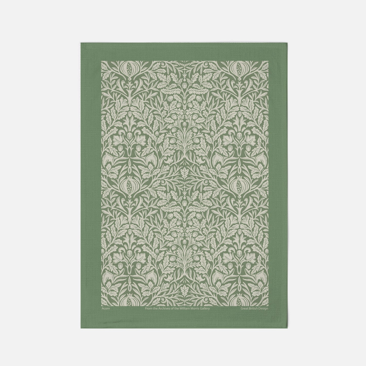 Cotton tea towel - 50 x 70cm - Acorn green