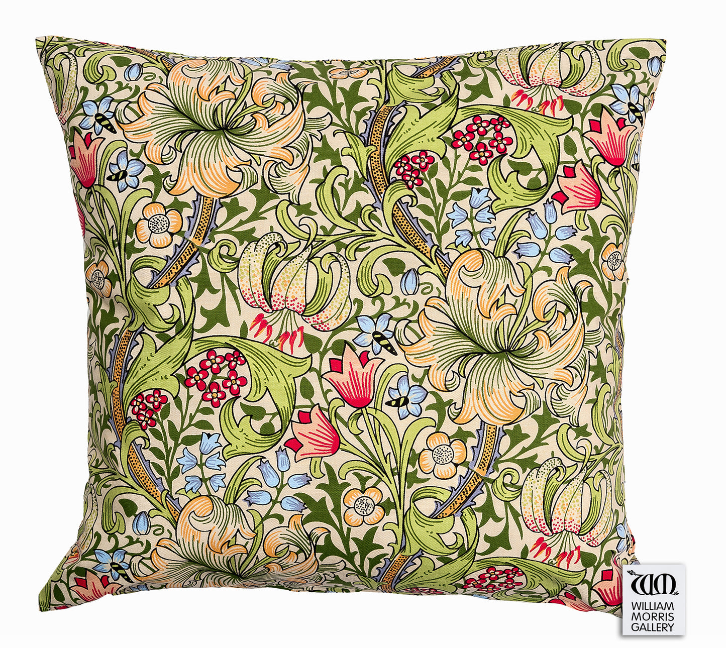 Cotton cushion cover - Golden Lily