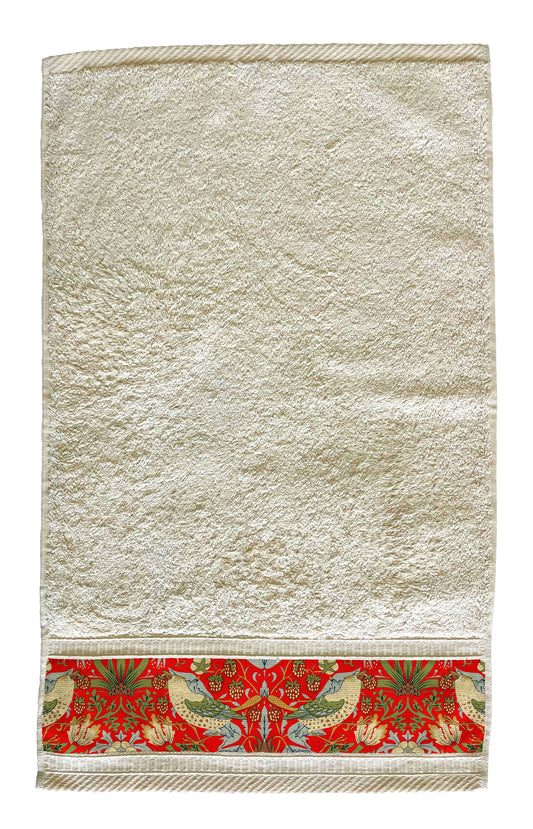 Guest hand towel - 40 x 60cm - Strawberry Thief Red