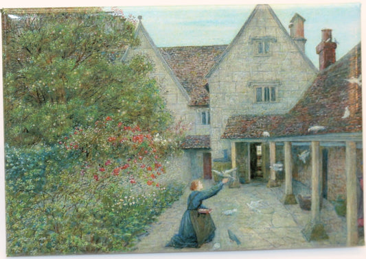 Back yard fridge magnet