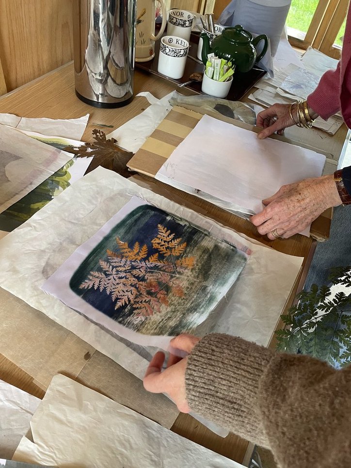 Clare Walsh Printing with Leaves Workshop - Tuesday 22th July