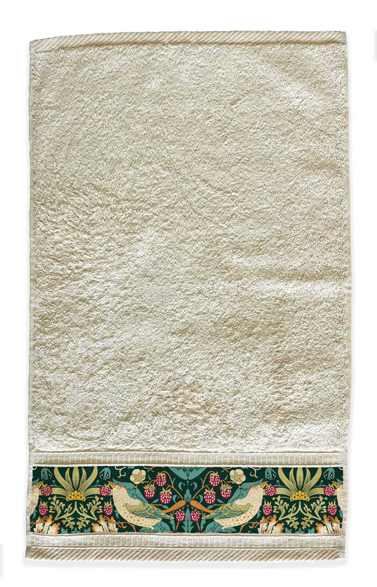 Guest hand towel - 40 x 60cm - Strawberry Thief green