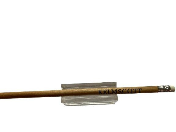 Bamboo pencil with eraser and inscribed with Kelmscott Manor in black