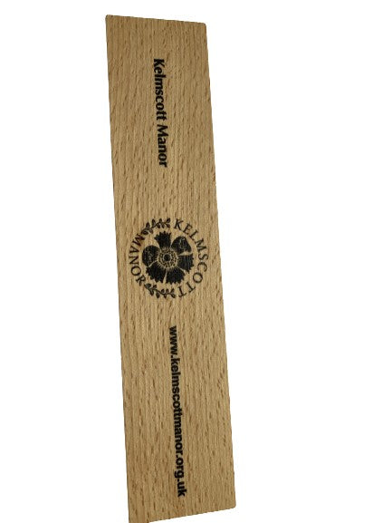 15cm bamboo ruler featuring the Parrot from May Morris' cot quilt