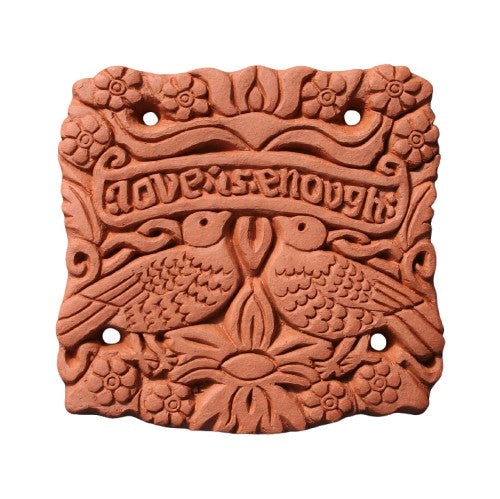 Terracotta tile - Love is Enough - weather proof