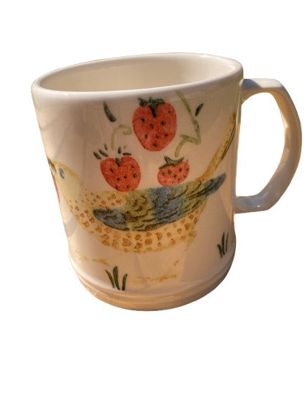 Handmade Strawberry Thief mug