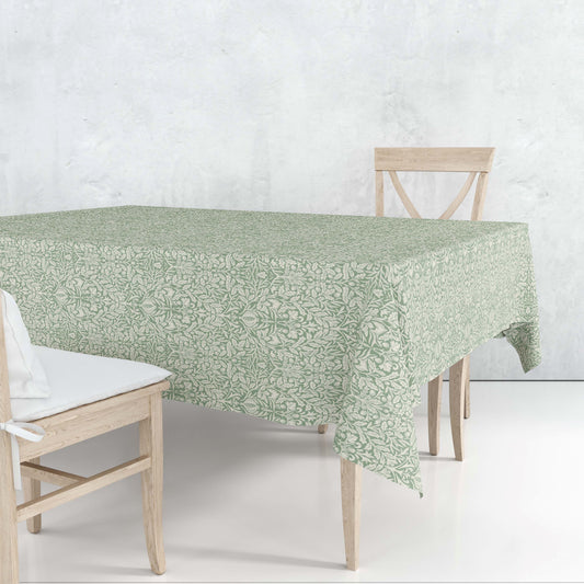 Wipe clean tablecloth - 132 x 228cm - Acorn green