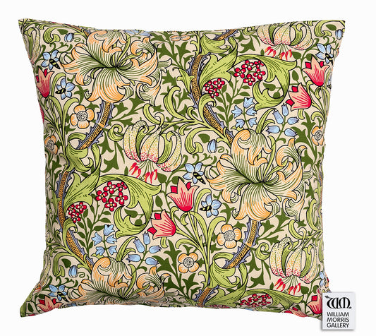 Cotton cushion cover - Golden Lily