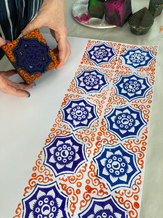 Indian Block Printing- Full Day workshop with Clare Walsh - Tuesday 8th October SOLD OUT