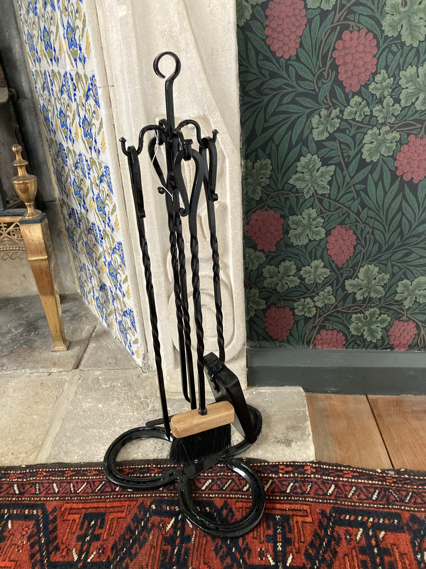 Blacksmith made fireside set