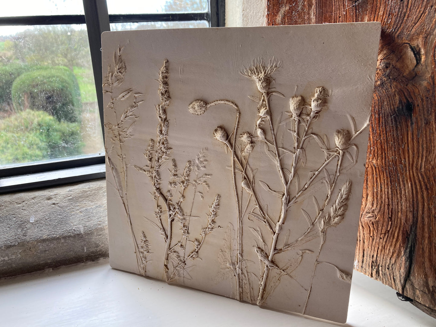 Handmade ceramic plaque