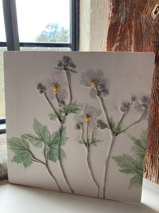 Handmade ceramic plaque