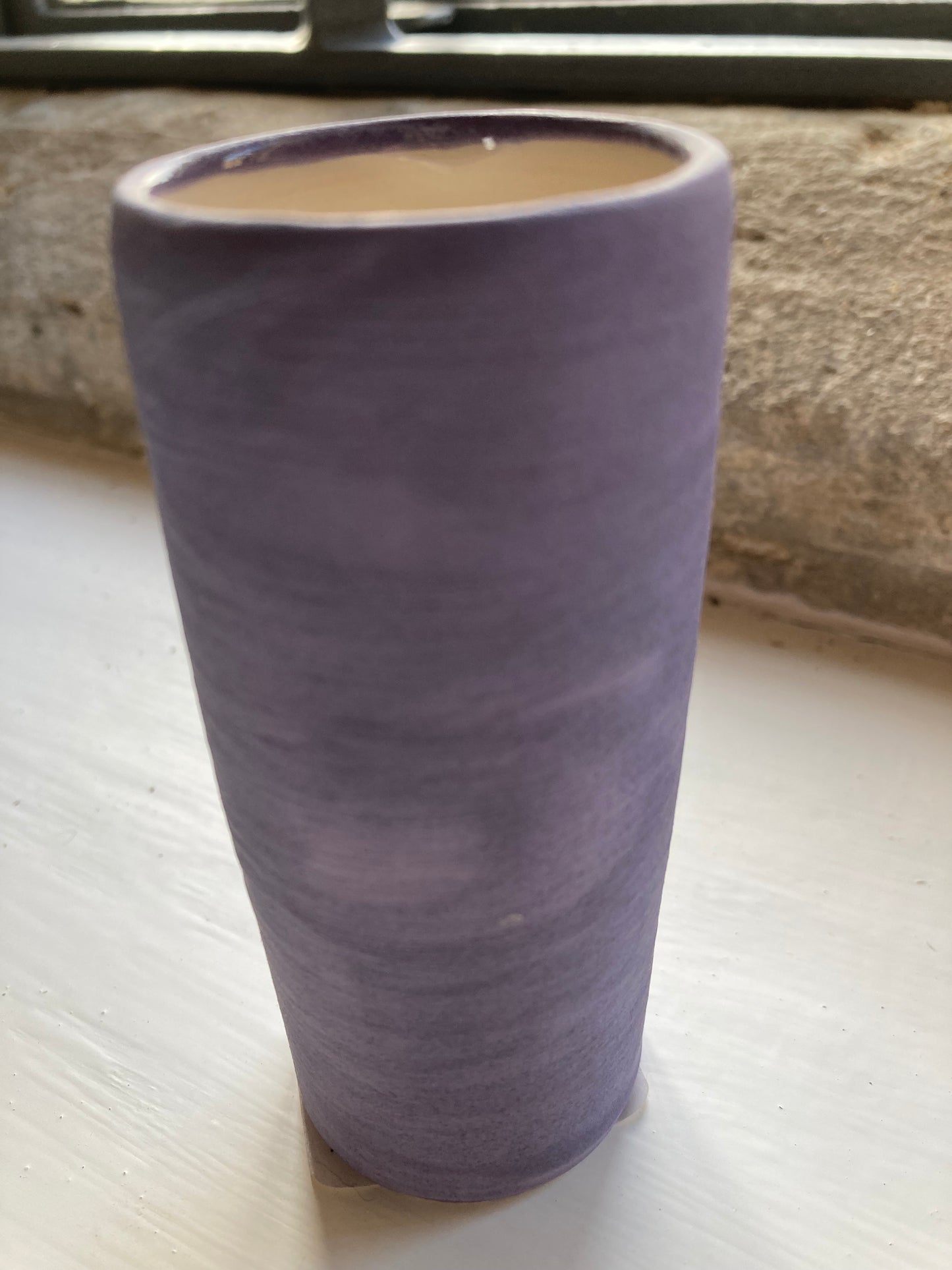 Kelmscott Leaves - AP58 Small Lavender bud vase