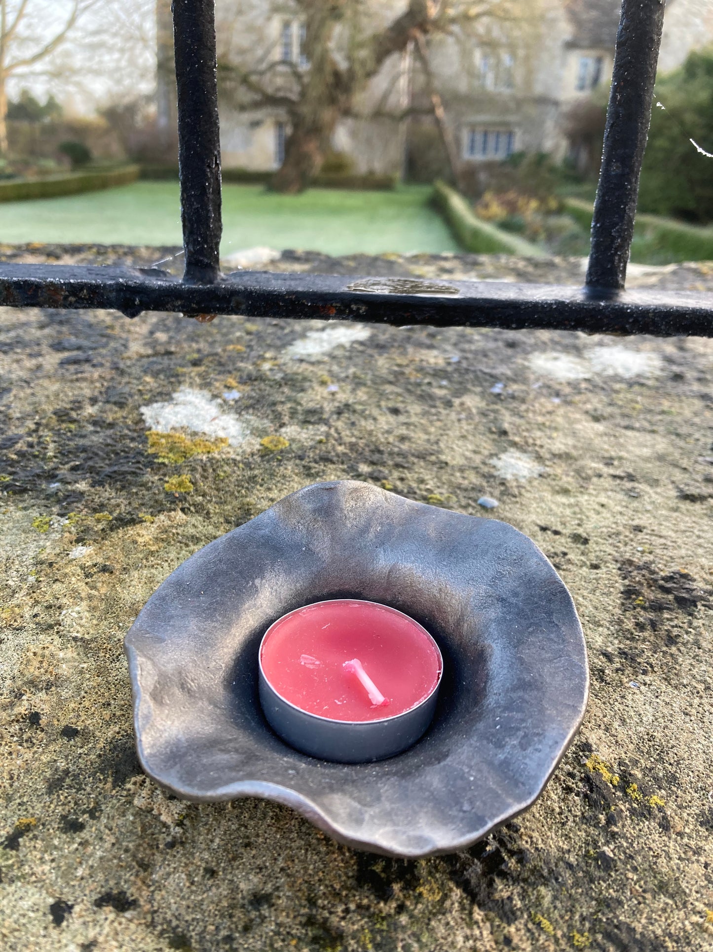 Blacksmith made tealight holder - plain