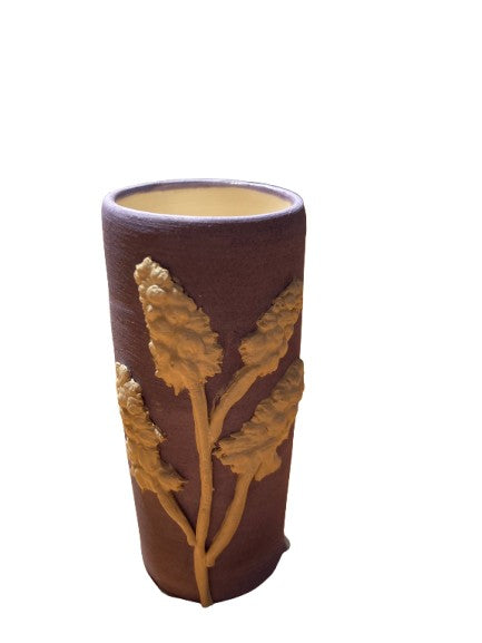 Kelmscott Leaves - small lavender bud vase - AP58