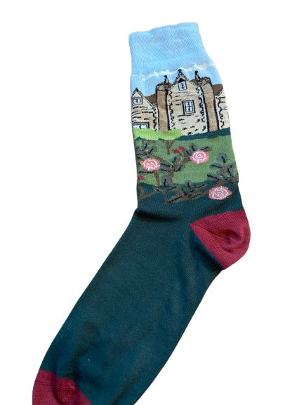 Gents cotton socks - Kelmscott Manor East front.  Size 9-11