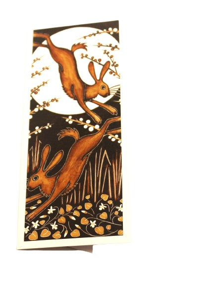 March hares greeting card